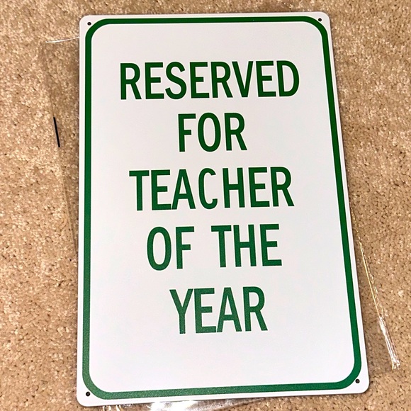🔹3/20🔹 Teacher of the Year Sign - Picture 1 of 2